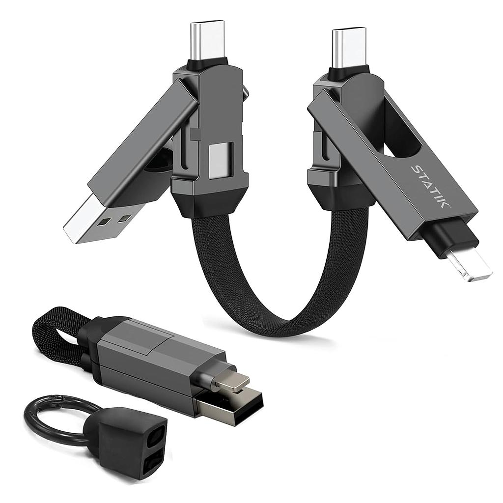 [PUP-0530-BLK] Statik HexCharge Cable 4in1