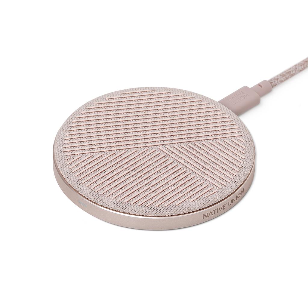 [DROP-ROSE-FB-OP] Native Union Drop Wireless Charger Fabric (Online Packaging)