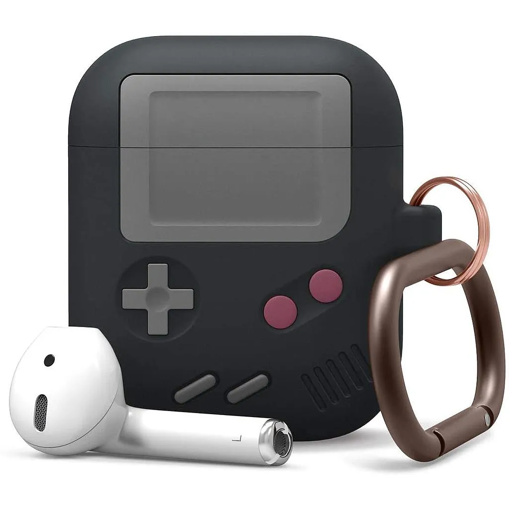 [EAPAW5-BK] Elago AirPods 1&2 AW5 Hang Case (GameBoy) (Black)