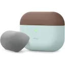 top-Dark brown-medium grey/body-Baby mint