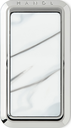 WHITE/ SILVER MARBLE