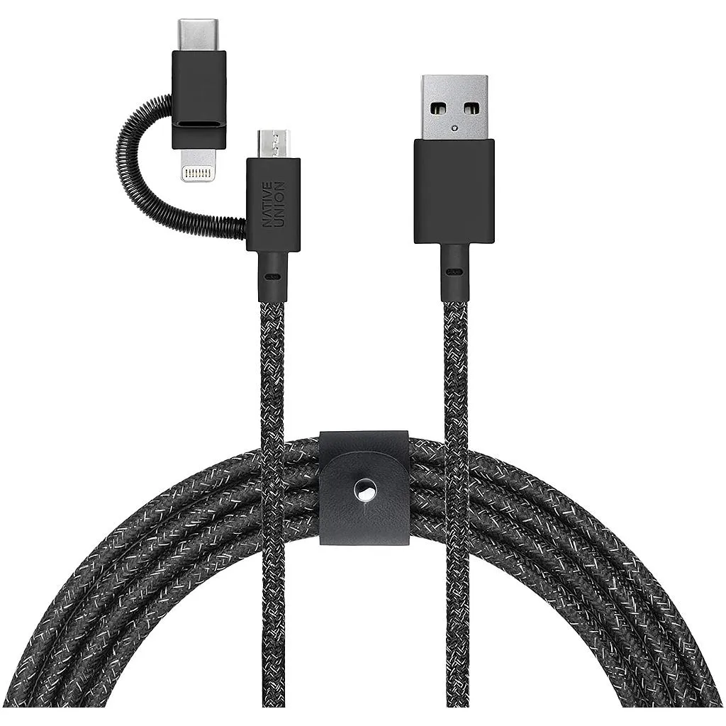 [BELT-KV-ULC-CS-BLK] Native Union Belt Cable  Universal 2M (Cosmos Black)