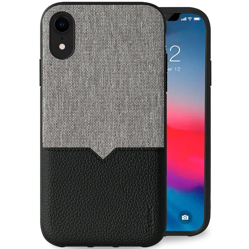 [NH-90P-MT-D04] Evutec iPhone XR  Northill Case with Afix+ Vent Mount (Canvas/Black)