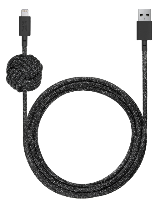 [NCABLE-KV-L-CS-BLK] Native Union Night Cable - USB A to Lightning 3M (Cosmos Black)