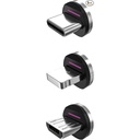 Statik Magnetic Tips for Magnetic Charge Cables, 3-Pack (1x Lightning, 1x USB-C, 1x Micro-USB)