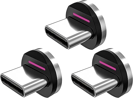 [PUP-0400] Statik Magnetic Tips for Magnetic Charge Cables, 3-Pack (3x USB-C)