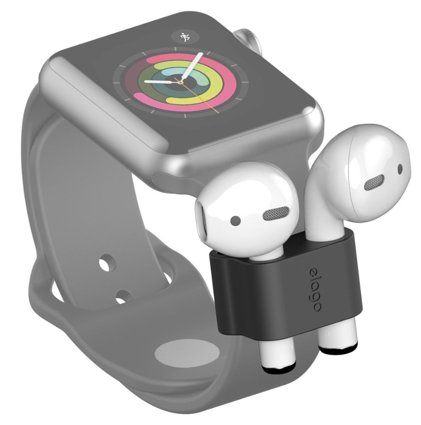 [EAPWRIST-BK-OP] Elago AirPods 1&2 / Airpods Pro & Apple Watch Wrist Fit - (Online Packaging)