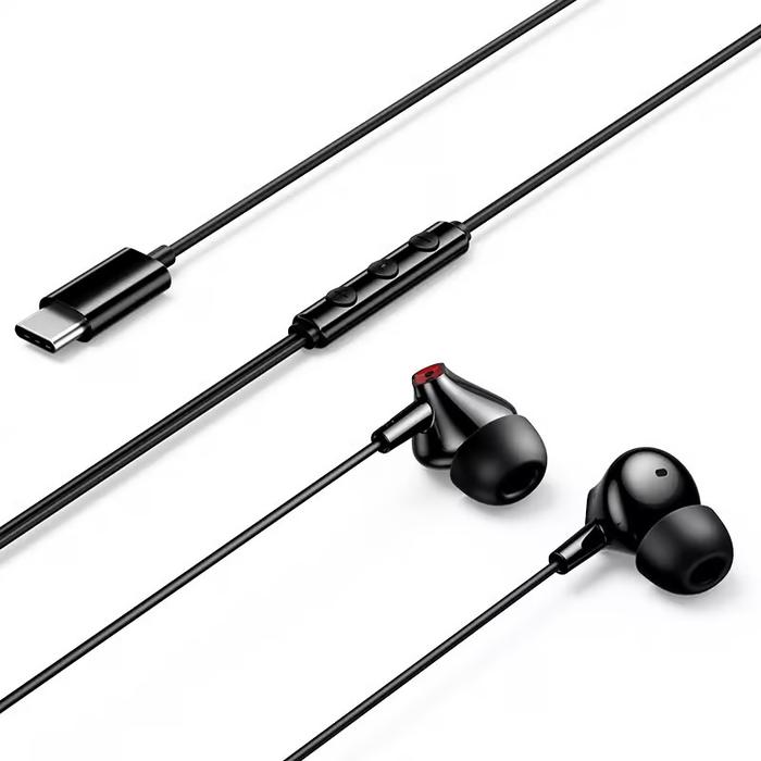 [GBBBAV] Vention Echo Lite USB-C In-Ear Wired Headphones with DAC Adapter 1.2M (black)