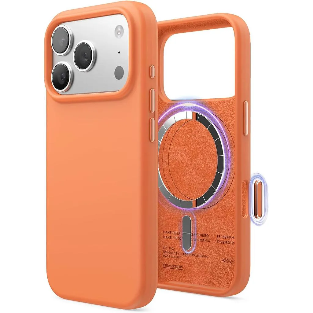 Elago iPhone 18 Pro Max/17 Pro Max Magnetic Silicone Case (Camera Control Key Included)