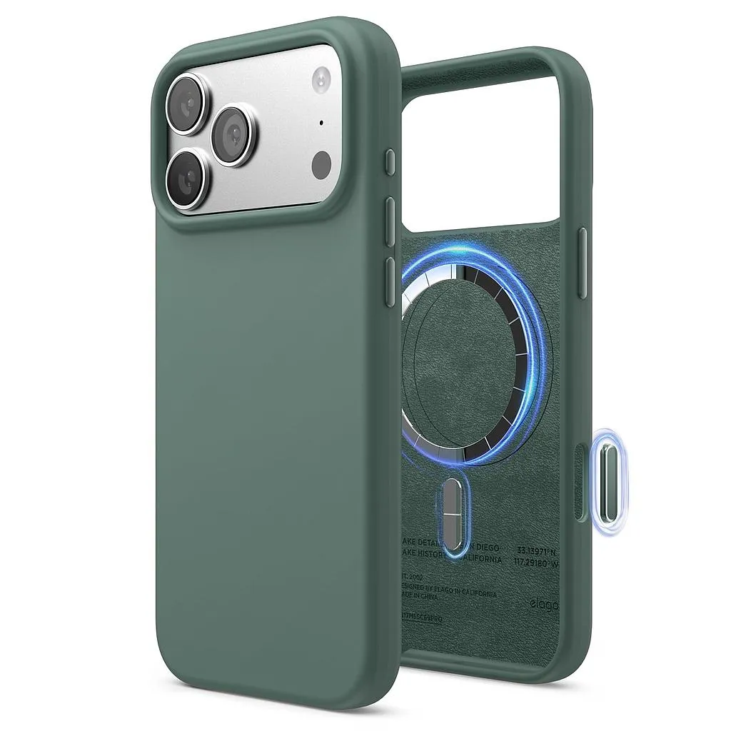 Elago iPhone 18 Pro Max/17 Pro Max Magnetic Silicone Case (Camera Control Key Included)