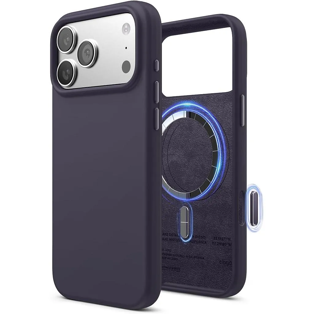 Elago iPhone 18 Pro Max/17 Pro Max Magnetic Silicone Case (Camera Control Key Included)