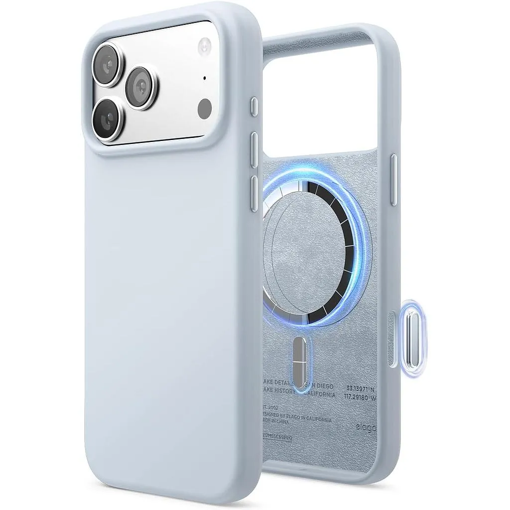 Elago iPhone 18 Pro Max/17 Pro Max Magnetic Silicone Case (Camera Control Key Included)