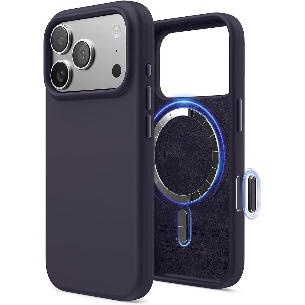 Elago iPhone 18 Pro/17 Pro Magnetic Silicone Case (Camera Control Key Included)