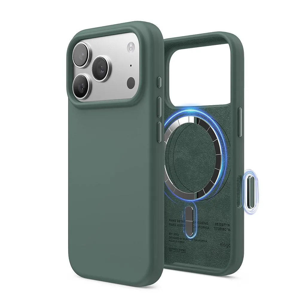 Elago iPhone 18 Pro/17 Pro Magnetic Silicone Case (Camera Control Key Included)