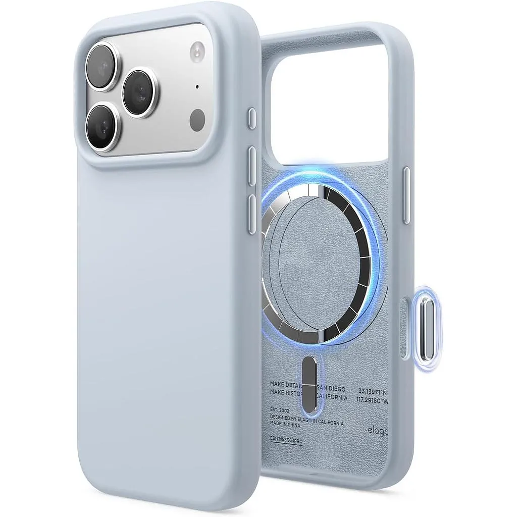 Elago iPhone 18 Pro/17 Pro Magnetic Silicone Case (Camera Control Key Included)