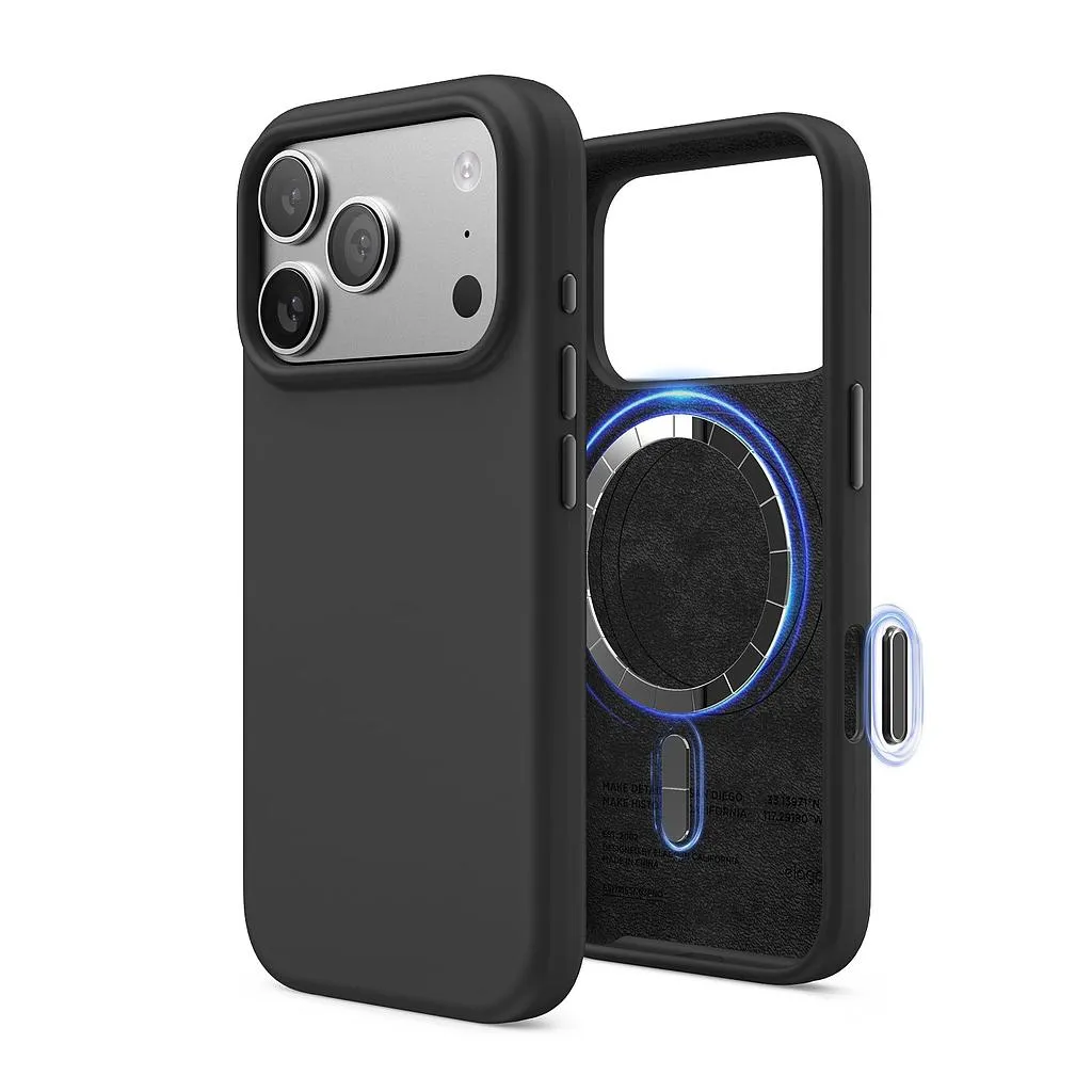 Elago iPhone 18 Pro/17 Pro Magnetic Silicone Case (Camera Control Key Included)