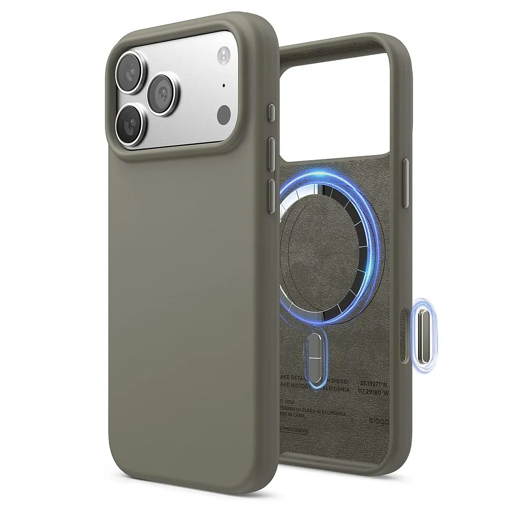 Elago iPhone 18 Pro/17 Pro Magnetic Silicone Case (Camera Control Key Included)