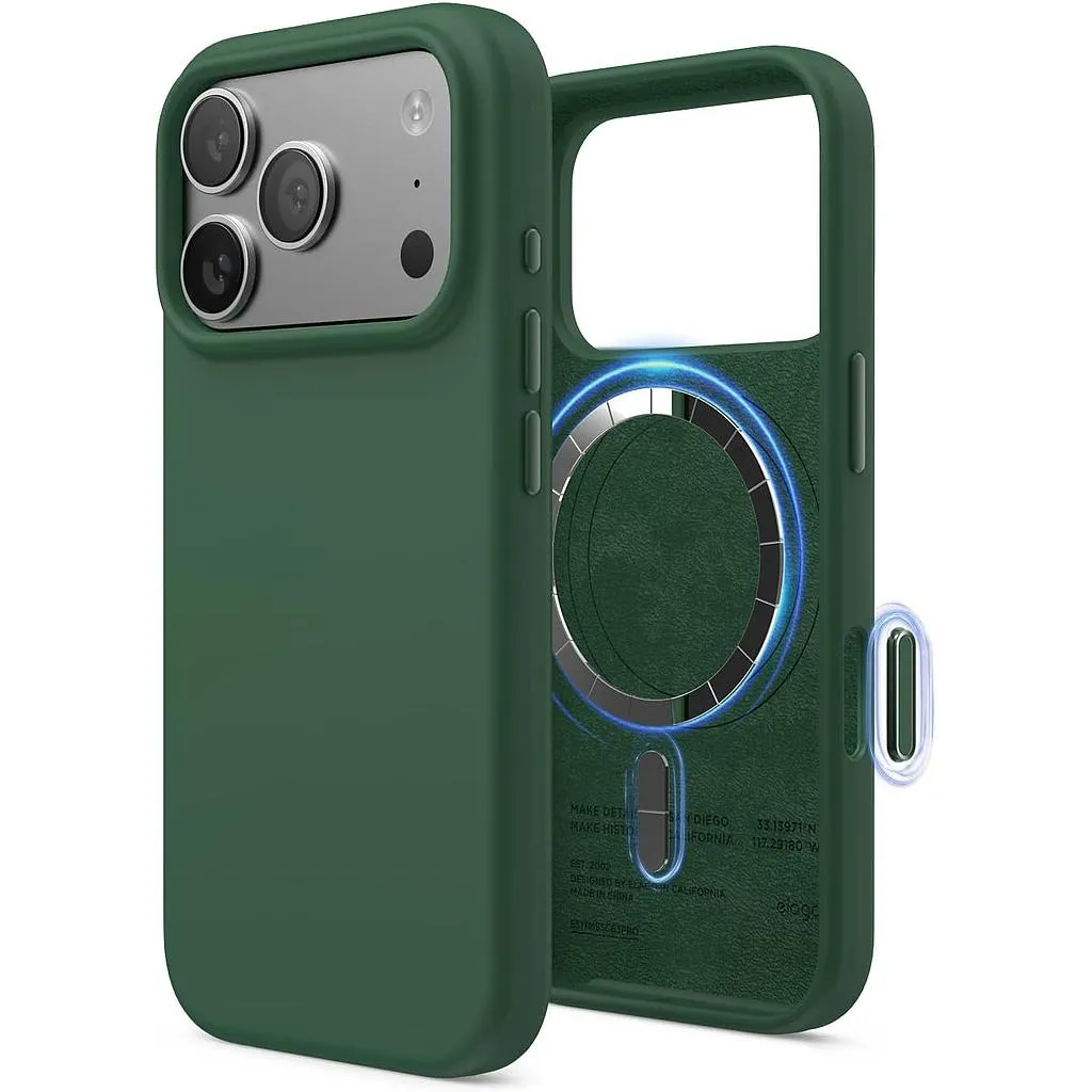 Elago iPhone 18 Pro/17 Pro Magnetic Silicone Case (Camera Control Key Included)