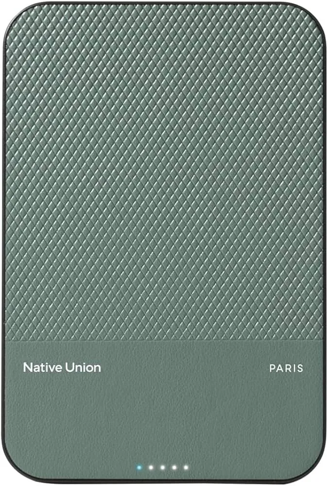 [PB-5KMS-GRN-Q2] Native Union (Re)Classic Power Bank 5000mAh Qi2 (slate Green)