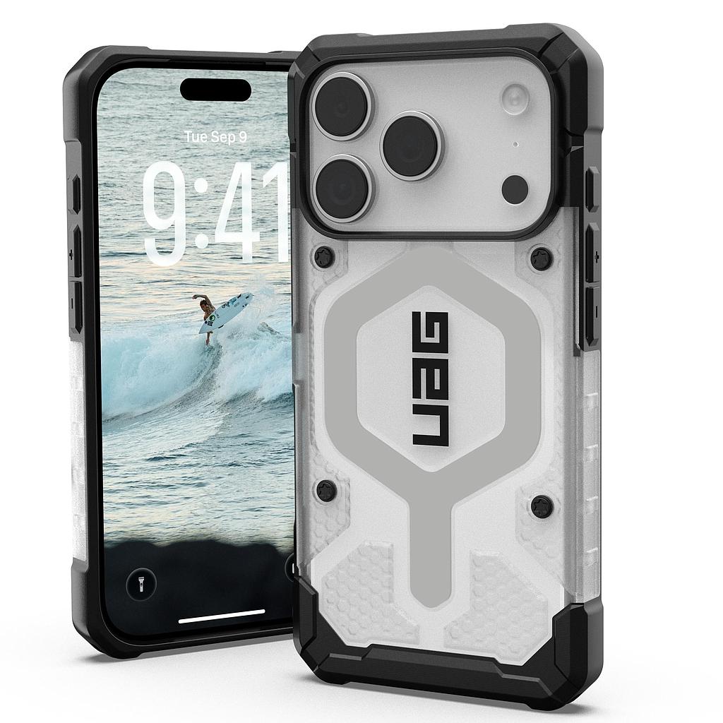 [114551114333] UAG iPhone 18 Pro/17 Pro Pathfinder Clear Magsafe Case (Ice/Silver)