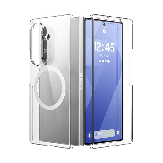 [EGZFD7MSCL-TR] Elago Samsung Galaxy Z Fold 7 Magnetic Clear Case
