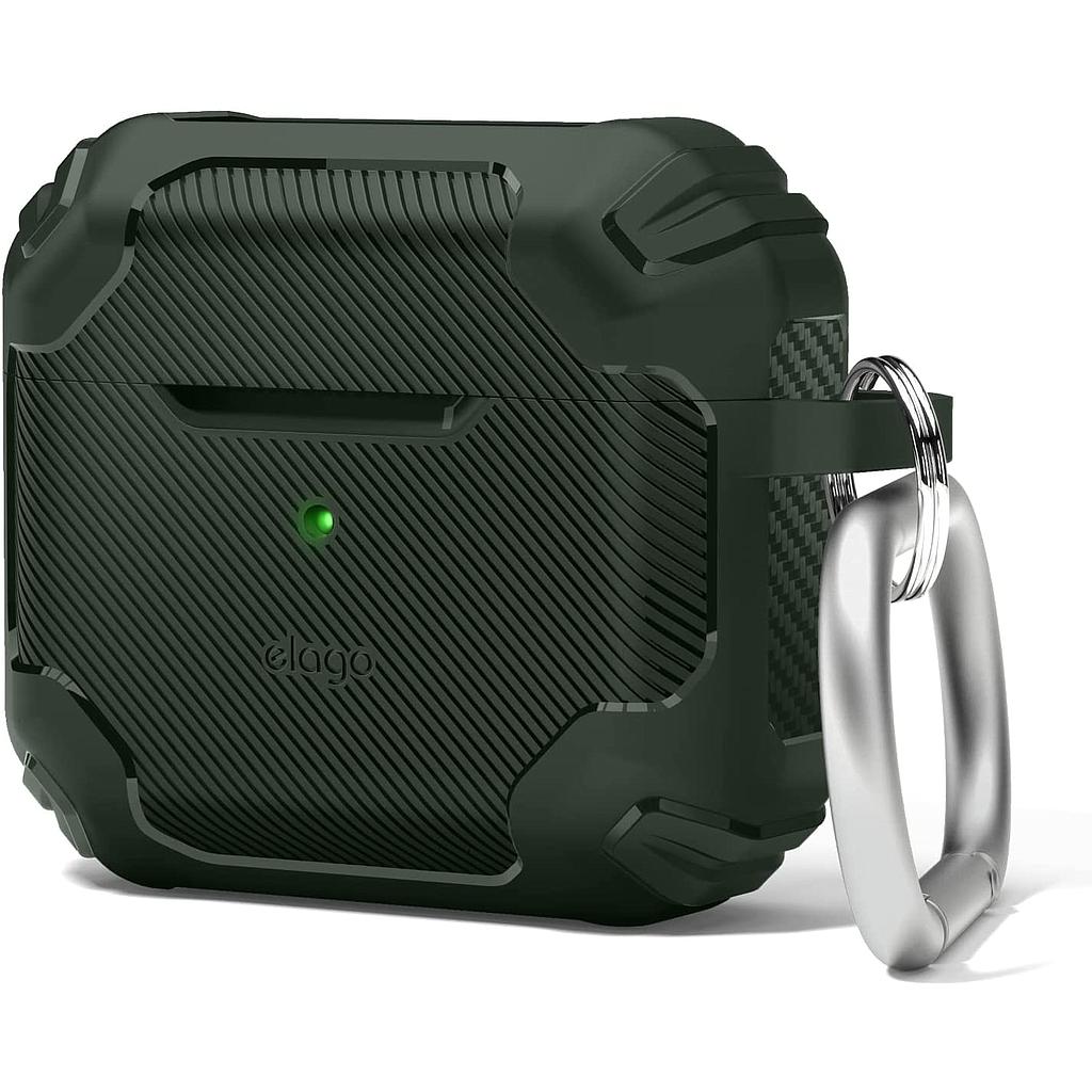 [EAP3SDAM-DGR- OP] Elago AirPods 3 Solid Armor Case - (Online Packaging) (Dark Green)