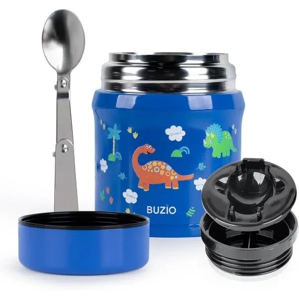[X003L9LGG5] Buzio Kids Stainless Steel Food Container 350ML (Dinosaur)