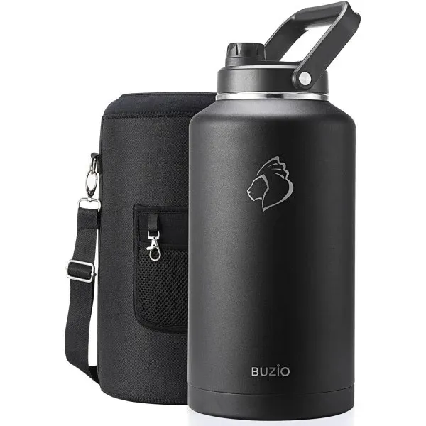 Buzio Rock Series 2 Gallon Jug with Spout Lid and Sleeve 7.5L