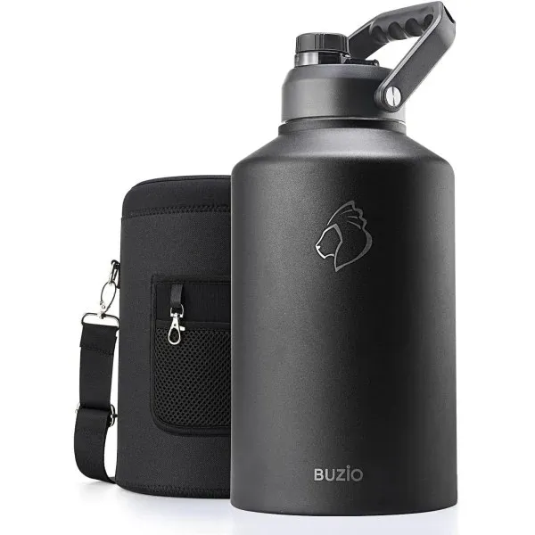 Buzio Rock Series One Gallon Jug with Spout Lid and Sleeve 3.8L