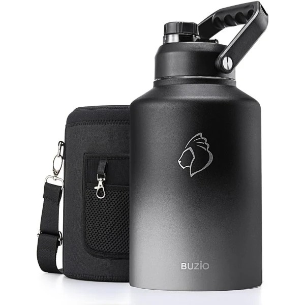 Buzio Rock Series One Gallon Jug with Spout Lid and Sleeve 3.8L