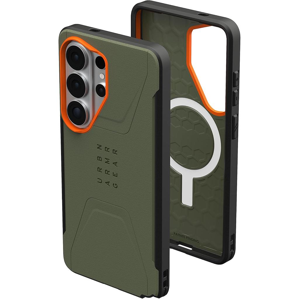 [214535117297] UAG Samsung Galaxy S26 Ultra Civilian w/Magnet Case (Olive Drab/Orange)
