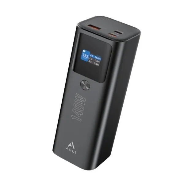 [MC140B] Asli Global Charge Pro Max Power Bank 25000mah 140W Black