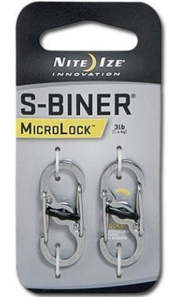 [LSBM-11-2R3] NiteIze S-Biner® MicroLock® Stainless Steel - 2 Pack - Stainless