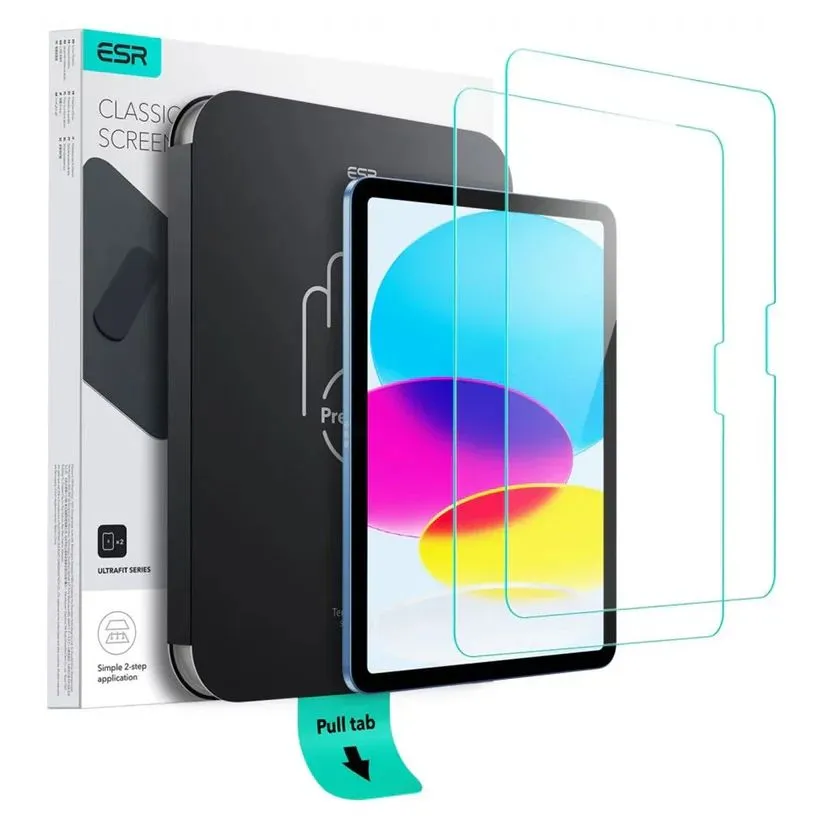 [1E116001] ESR Tempered-Glass Screen Protector (UltraFit Tray) Compatible with iPad 10.9 inch 11th Gen/10th Gen,2 Pack