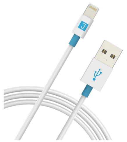 [JU16CL100] Juku Charge and Sync Cable with Lightning Connector (1.2M, 2.4A) - White