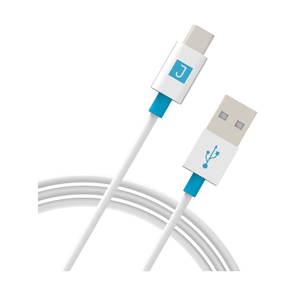 [JUSCDUC18] Juku USB-A to USB-C Charge and Sync Cable  - 1.2M, 3A, USB 2.0 - White