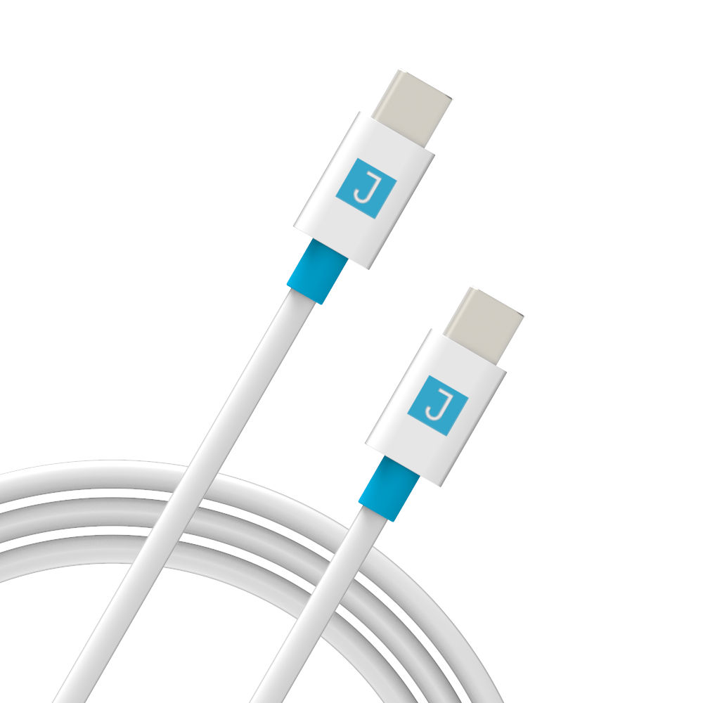 [JUSCDCC18] Juku USB C-C Charge and Sync Cable  - 2M, 3A, USB 2.0 - White
