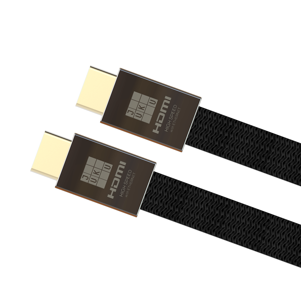 [JUSCAHH17] Juku High-Speed HDMI 2.0 (Ethernet, 3D, 4K HDR video, ARC) 1.5M Flat Nylon Braided, 24K Gold Plated