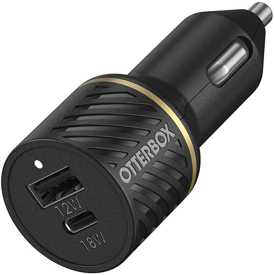[78-52545] OtterBox Car Charger 30W - USB-C 18W + USB-A 12W USB-PD