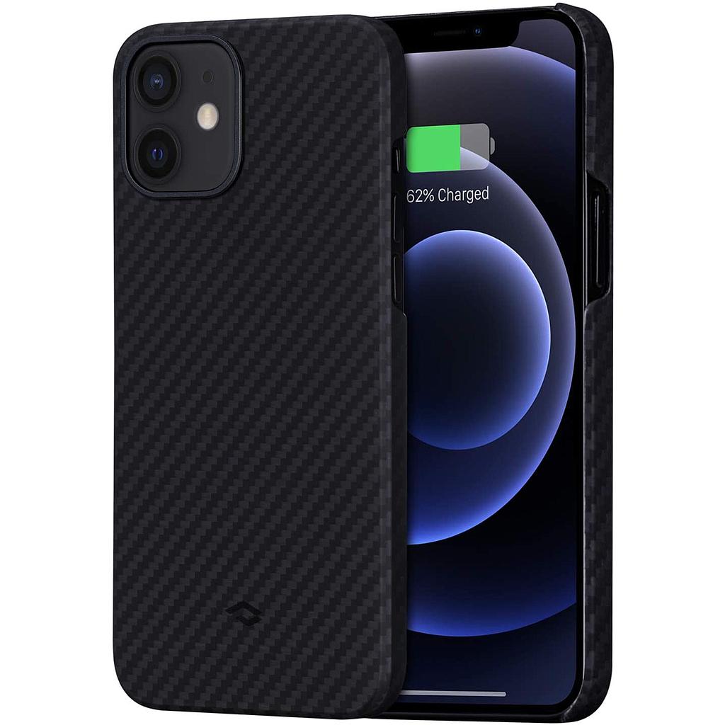 [KI1201M] Pitaka iPhone 12 MagEZ Case - Karbon