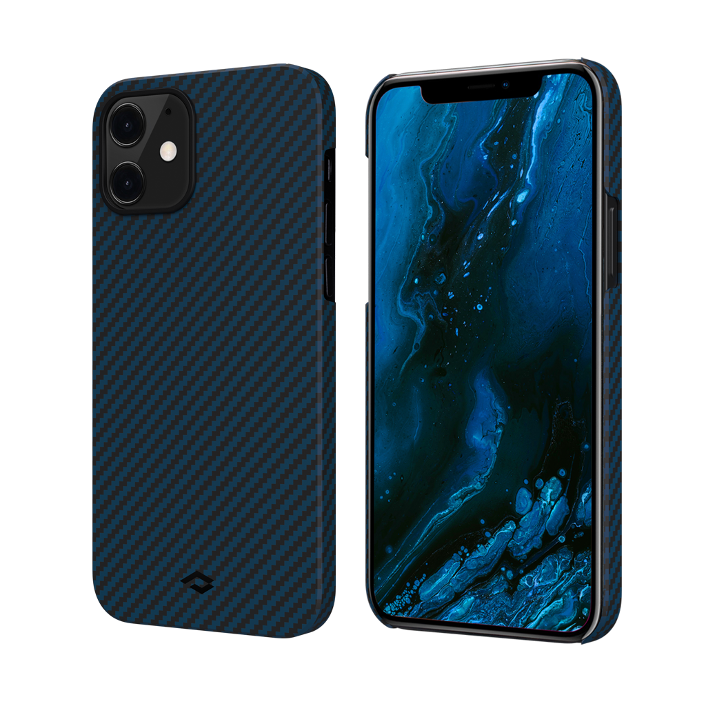 [KI1208] Pitaka iPhone 12 mini MagEZ Case - Blue Karbon