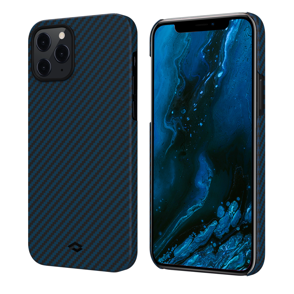 [KI1208P] Pitaka iPhone 12 Pro MagEZ Case - Blue Karbon