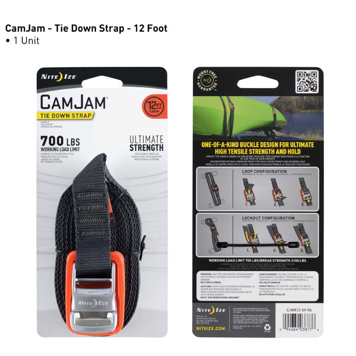 [CJWR12-09-R6] NiteIze CamJam® Tie Down Strap 12 ft.