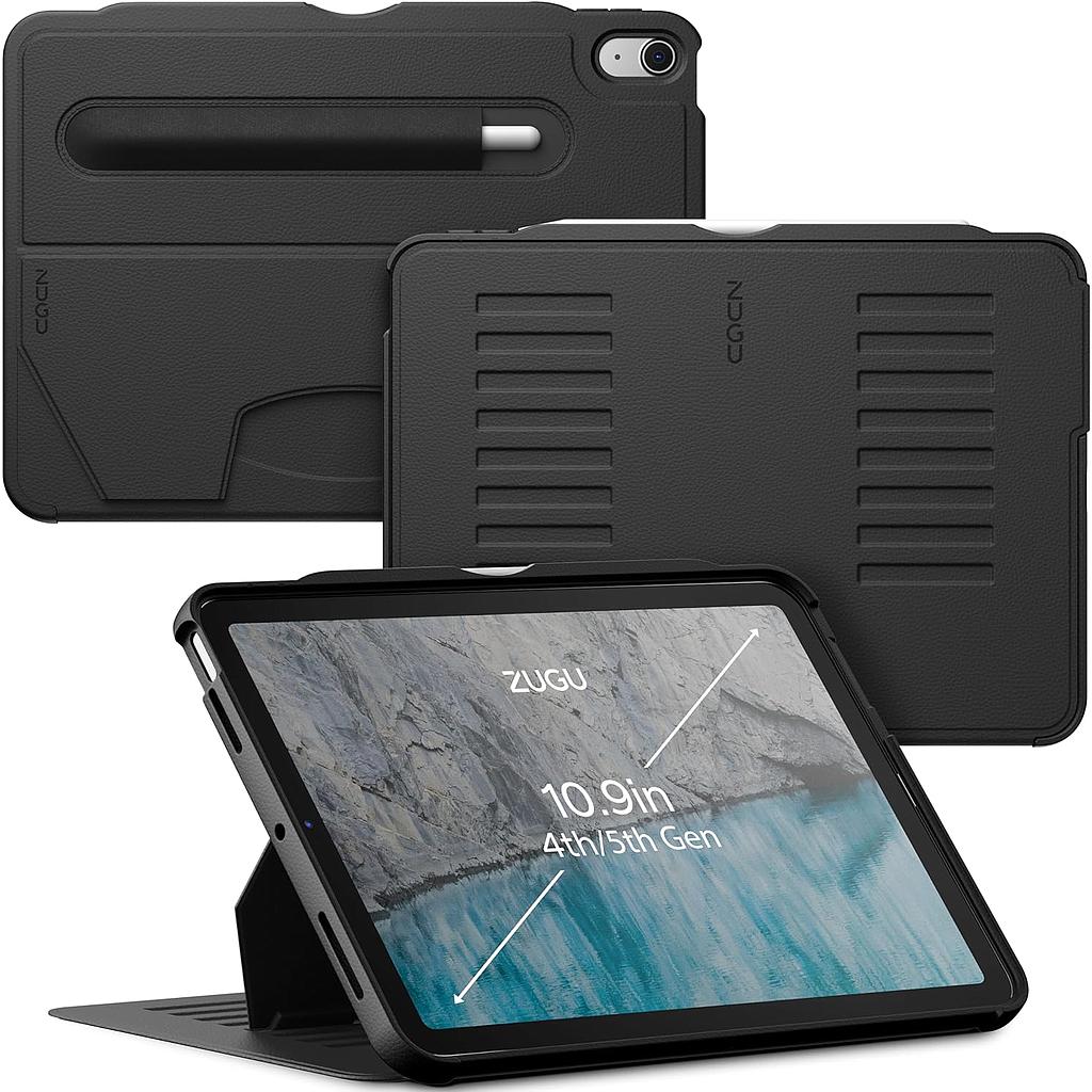 [ZG-20-109BLK] Zugu iPad Air 11"/10.9" (2020-2025) Alpha Case - Black