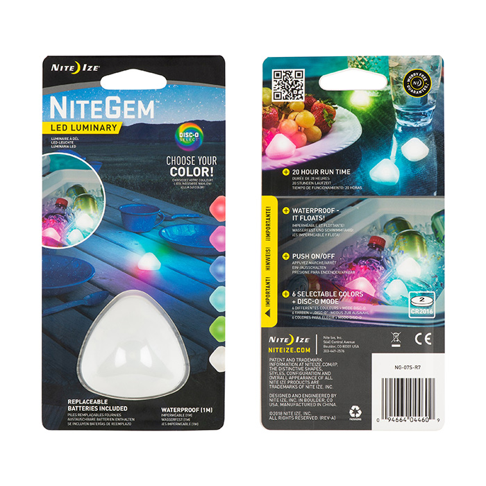 [NG-07S-R7] Niteize NiteGem® LED Luminary - Disc-O Select™