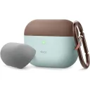 top-Dark brown-medium grey/body-Baby mint