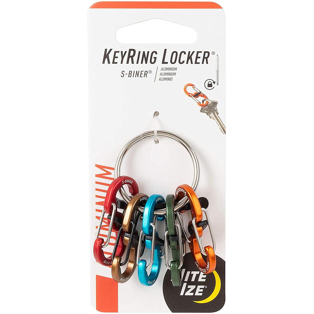 [KRGA-A1-R3] NiteIze KeyRing Locker™ S-Biner® Aluminum