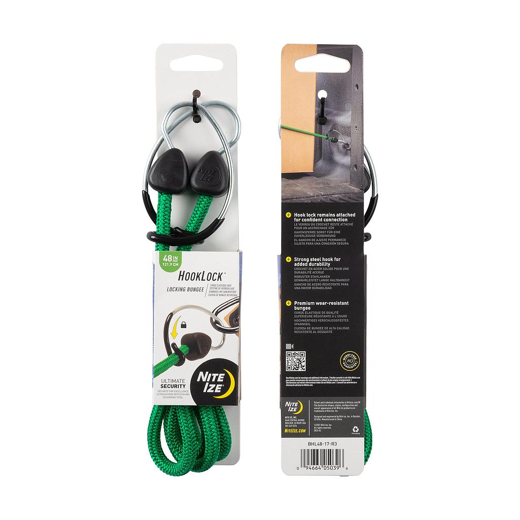 [BHL48-17-R3] Niteize HookLock™ Locking Bungee - 48 in. - Green