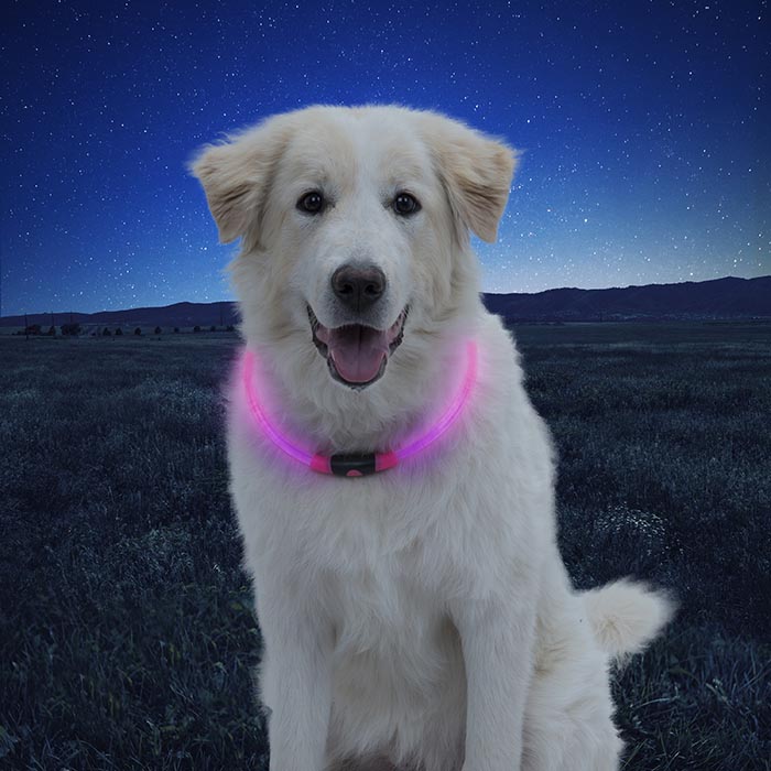 [NHO-12-R3] Niteize NiteHowl® LED Safety Necklace - Tie Dye Pink