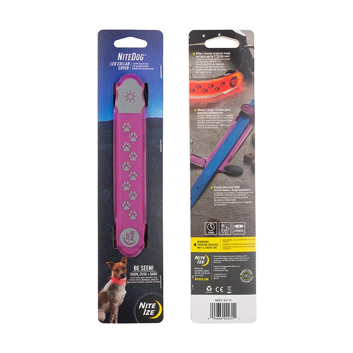 [NDCC-03-12] Niteize NiteDog® LED Collar Cover - Pink
